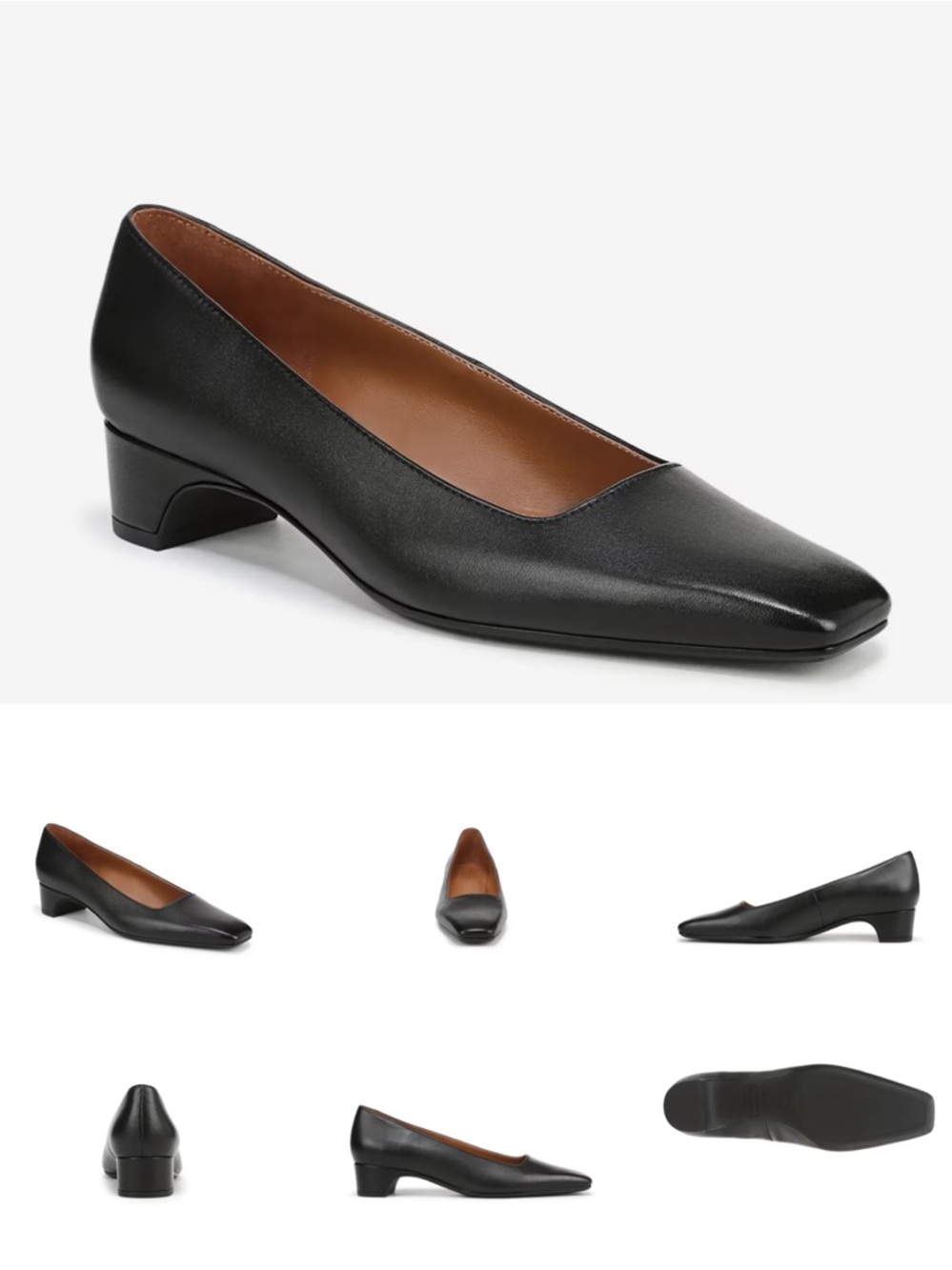 Franco Sarto Black Leather Guliana Pump